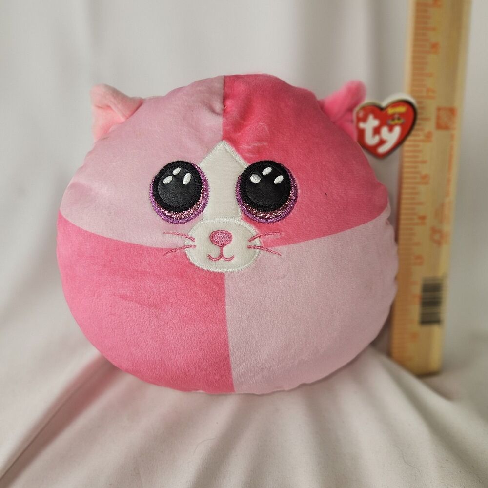 Ty Squish-A-Boos Scarlett the Cat Valentine's Day 8" Stuffed Plush Toy